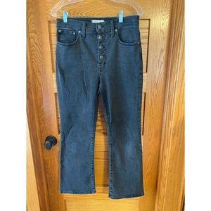 Madewell Cali Demi Boot Button Fly Jeans